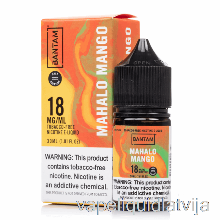 Mahalo Mango Salts - Bantam Vape - 30ml 48mg Vape šķidrums